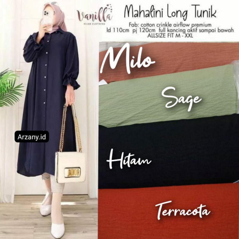 Mahalini long tunik