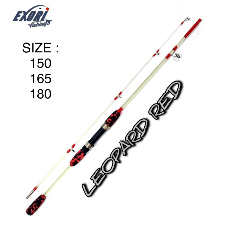 Joran Pancing Exori Leopard Fiber Solid 150 165 180 Japan Style