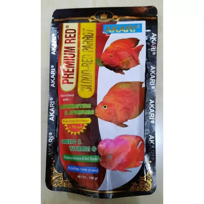 AKARI PREMIUM BLOOD RED PEROT/PAKAN OSCAR PREDATOR