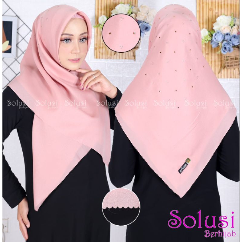 NEW HIJAB PAYET SWAROVSKI SHINAR LASER CUT ORI ANSANIA Hijab Pesta Glamour Gliter Manik di Press kua
