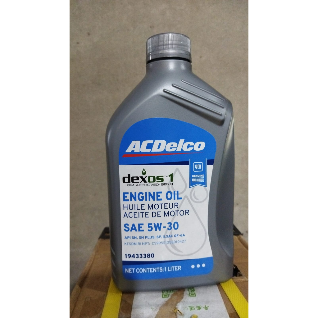 oli oil mesin gm tech dexos 1 gen 3 5w-30