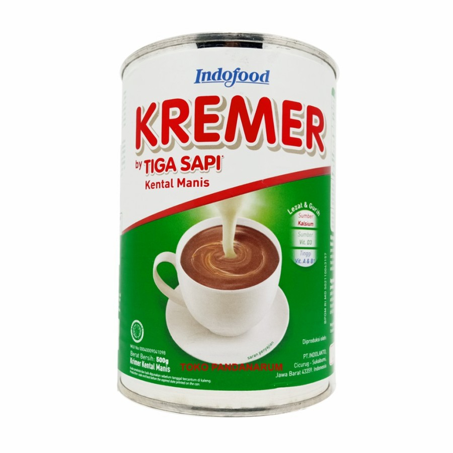 

Indofood Kremer Kental Manis Tiga Sapi 500 gram