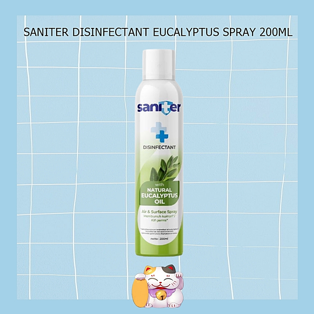 Saniter Spray Disinfectant Eucalyptus Oil 200ml / Saniter Desinfektan