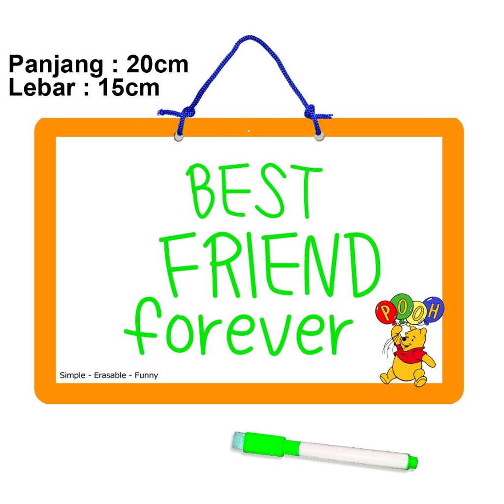 

PAPAN TULIS UNTUK BELAJAR ANAK KARAKTER WINNIE THE POOH MULTIFUNGSI SIMPEL A