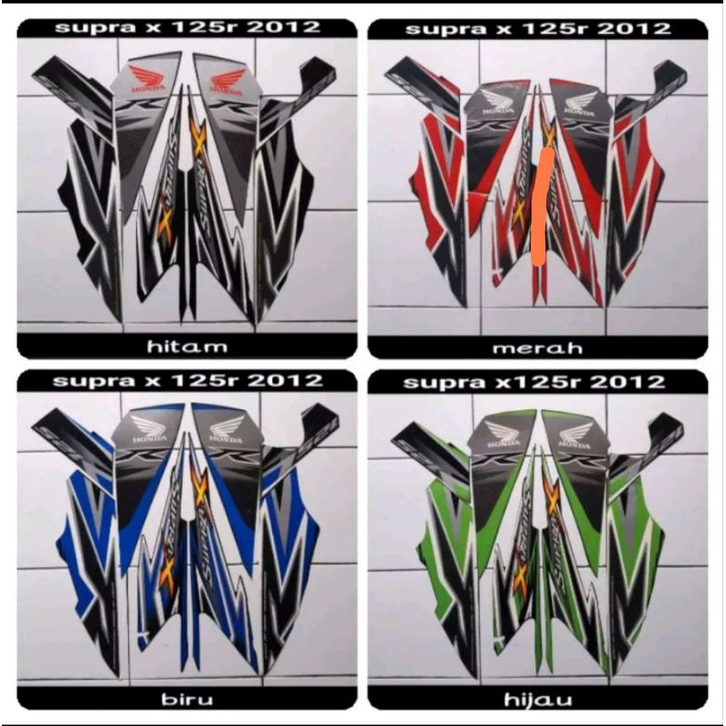 striping Supra x 125 lama