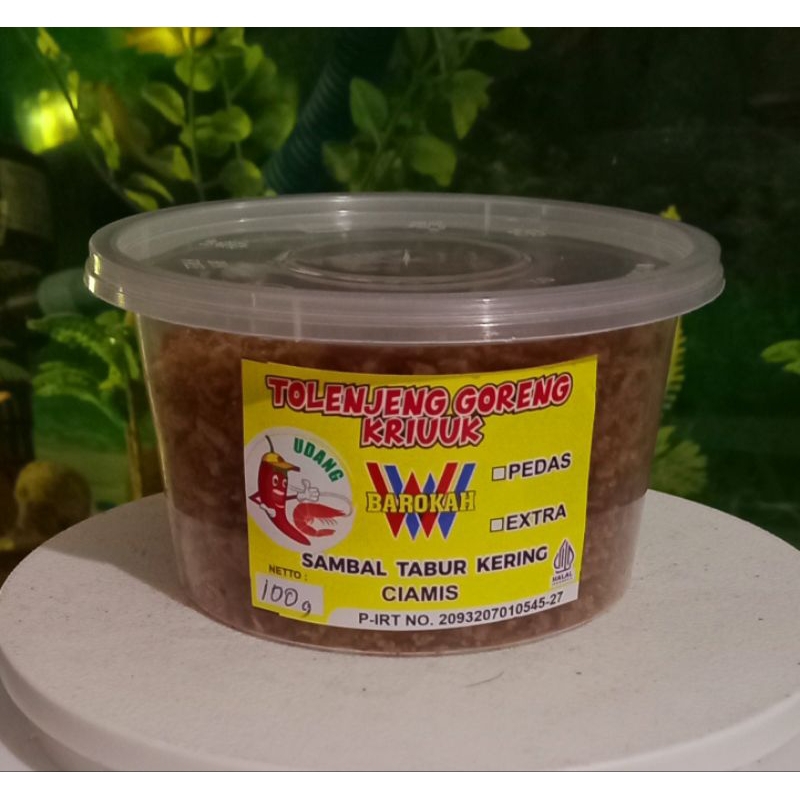 

SAMBEL GORENG KERING UDANG REBON sambel siap saji rasanya pedas gurih kering