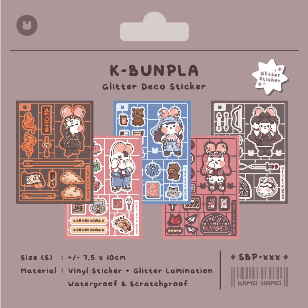 

K-Bunpla Stickers | Kamei Hamei K-Pop Fanmerch