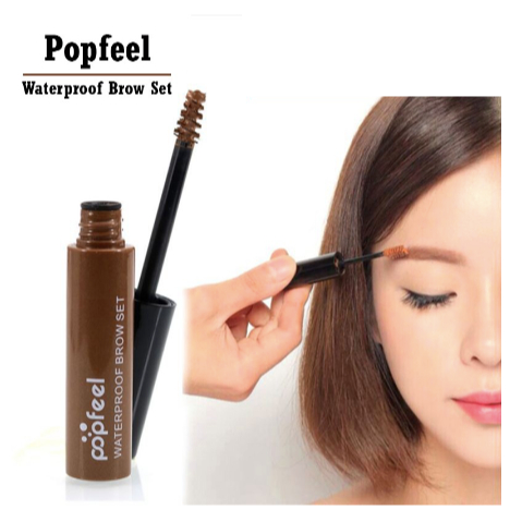 Popfeel Eyebrow Gel Maskara Pensil Alis Tahan Lama Anti Air Original 4 Varian Warna