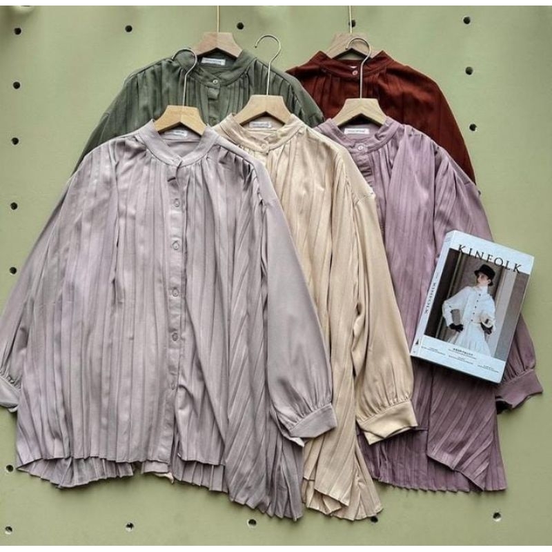 Blouse wanita casual - Baju atasan wanita polos - Blouse outfit kuliah mahasiswi