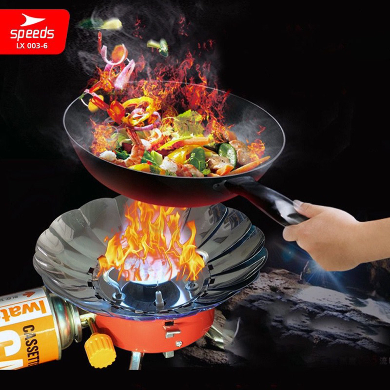 SPEEDS Kompor Camping Gas Alat Masak Lipat Kovar Mini Outdoor Nesting Stove Safety 003-5