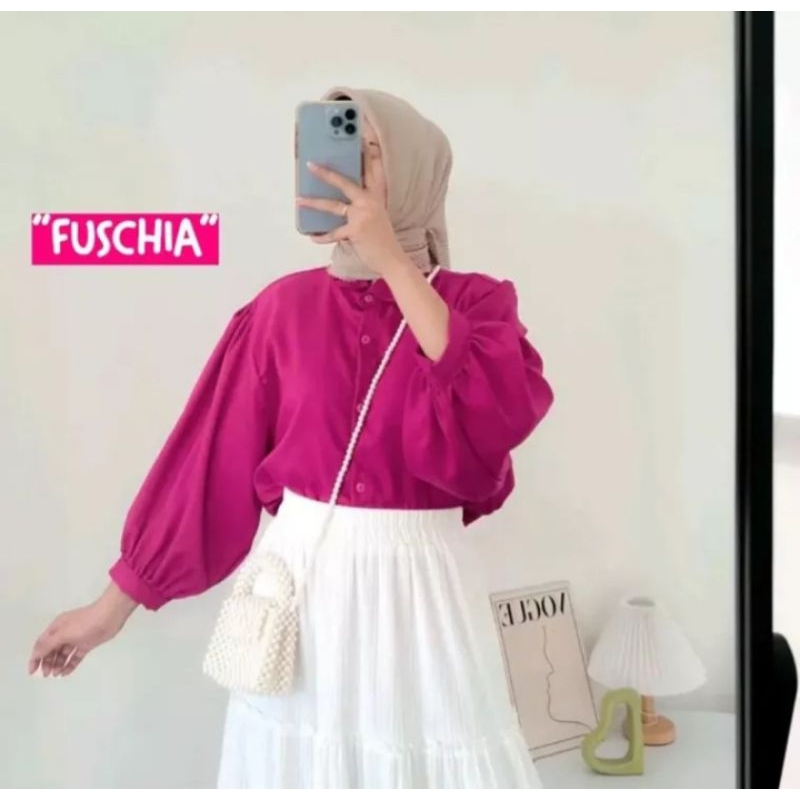 Elza Top Blouse // Kemeja Elsa Lengan Balon