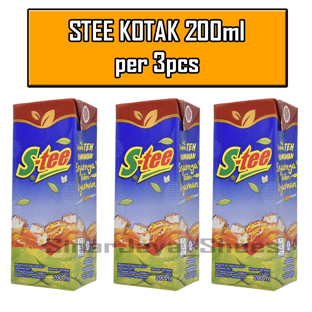 

Stee Sosro Kotak 200 ml isi 3 pcs