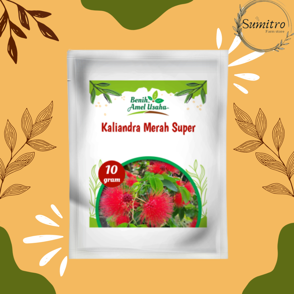 benih kaliandra merah super isi 10 gram / bibit benih kaliandra merah super / benih kaliandra putih