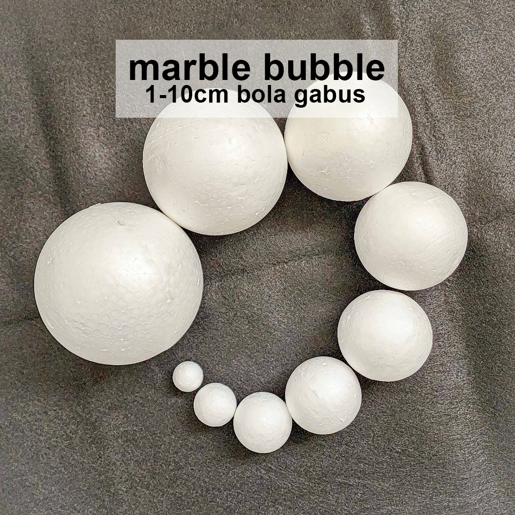 Bola Gabus Styrofoam Diameter 1-10cm Bola Gabus Tatasurya Gabus Tata Surya