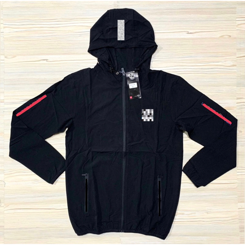 JAKET MICRO RUNNING IMPORT PARASUT KUPLUK HOODIE OLAHRAGA LENGAN PANJANG PREMIUM STYLE CREAM HITAM ABU HIJAU