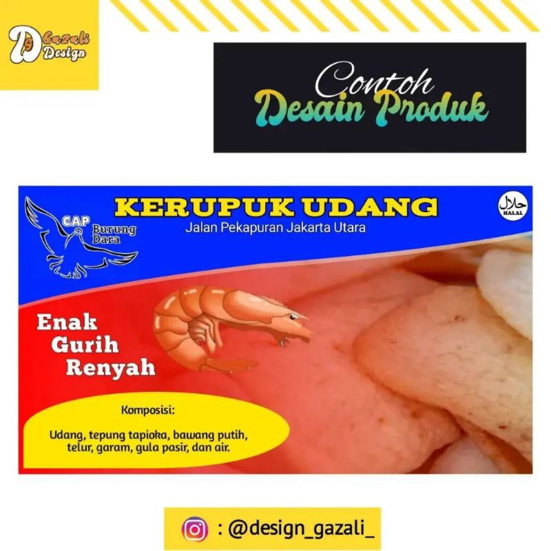 DESAIN PRODUK MAKANAN, STIKER, DLL (MURAH)