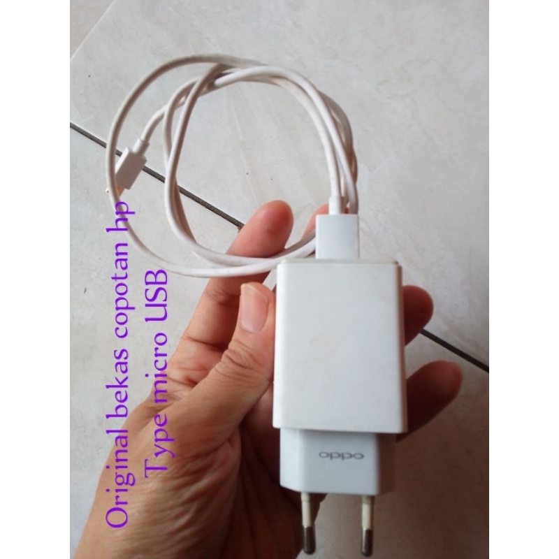 Charger oppo original bekas copotan