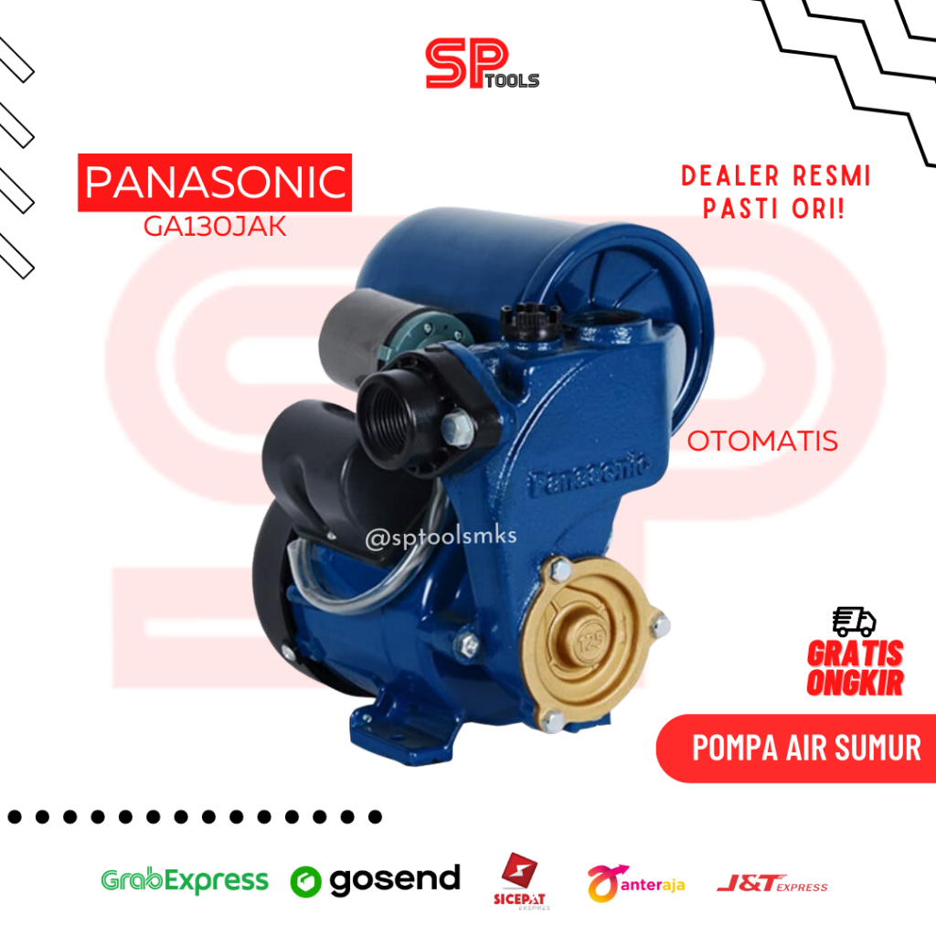 POMPA AIR SUMUR DALAM / DINAMO AIR OTOMATIS AUTOMATIC PANASONIC GP130JAK