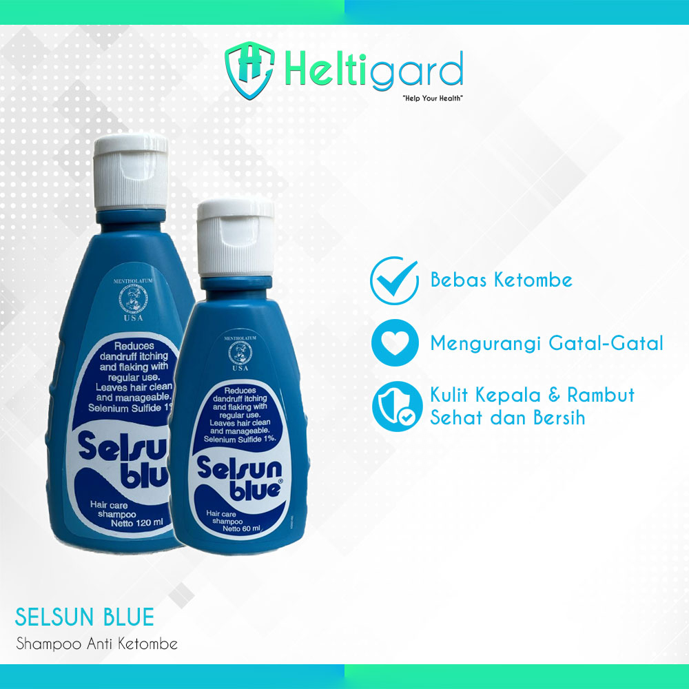 SELSUN BLUE Shampoo Anti Ketombe Dan Gatal Ampuh Atasi Ketombe Tingkat Sedang Sampai Berat