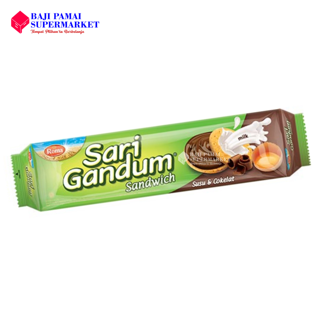 

ROMA SARI GANDUM SANDWICH COKLAT 108 GR