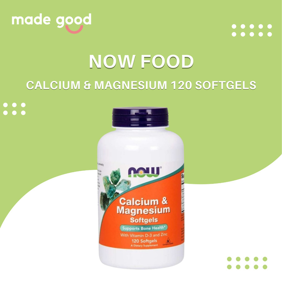 Now Foods Calcium & Magnesium with Vit D3 and Zinc 120 gels