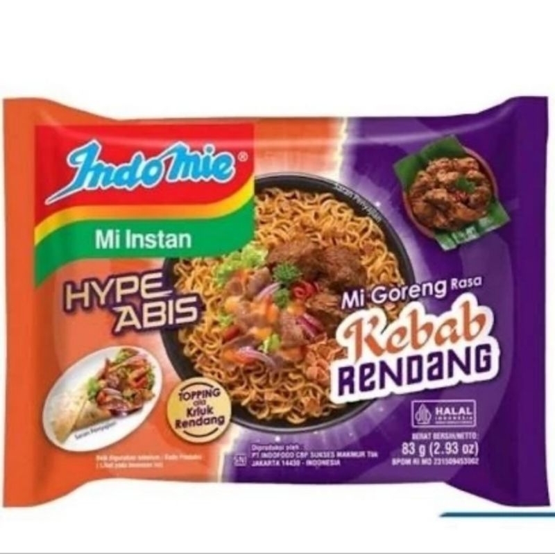 

Indomie Goreng Hype Abis Rasa Kebab Rendang