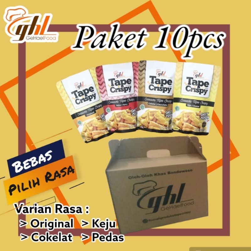 

Paket 10pcs Tape Crispy Gehaelfood khas Bondowoso