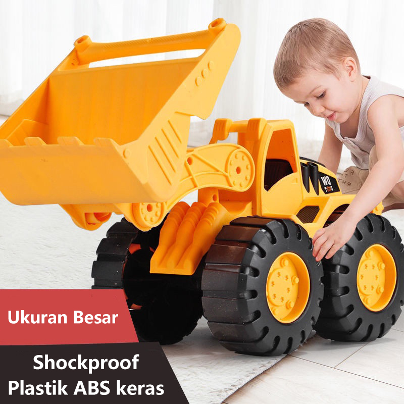 Funtoy Besar Truk Mainan Teknik Dump Truck Truk Mainan Bulldozer Excavator Traktor Mobil Mainan Anak