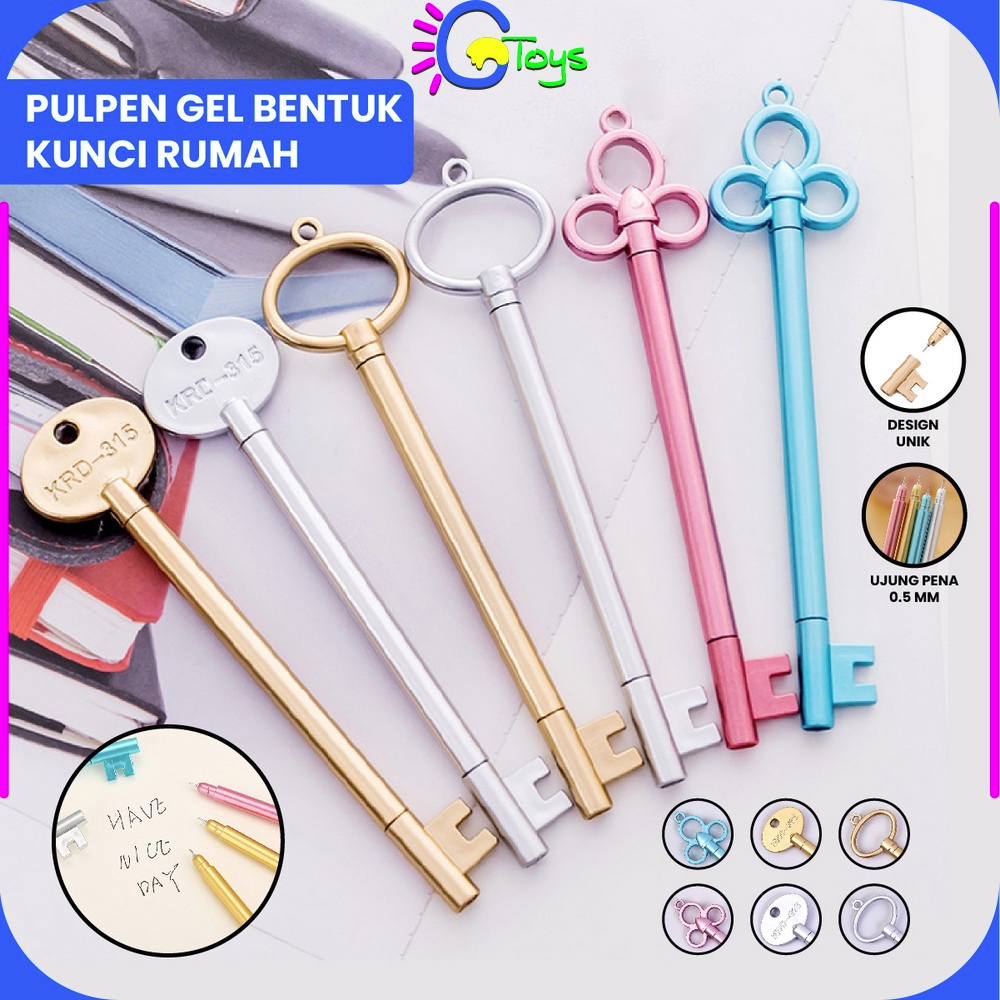 

CR-A64 Pulpen Gel Bentuk Kunci Rumah Pen Karakter Alat Tulis Stationary / Pena Kunci Classic / Pena Pulpen Bolpoin Gel Karakter Lucu Souvenir