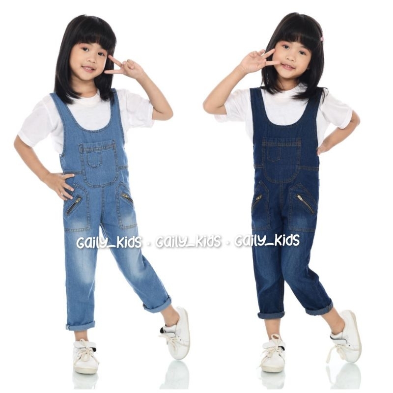 Overall Celana Panjang Jeans Anak Unisex