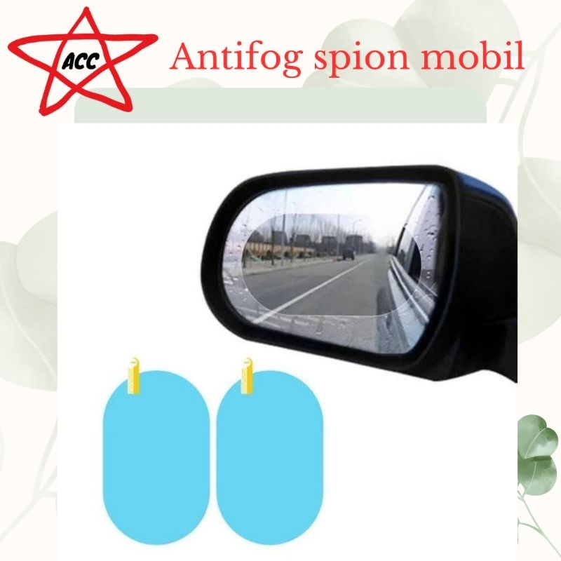 Anti Fog Embun Spion Mobil Screen Guard Fog RainProof Film Universal / KACA FILM ANTI EMBUN OVAL / P