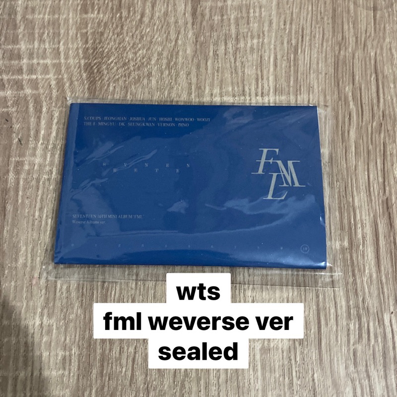 READY STOCK SEVENTEEN ALBUM FML WEVERSE VER SEALED WV VERSION FULLSET PC PHOTOCARD OFFICIAL scoups j