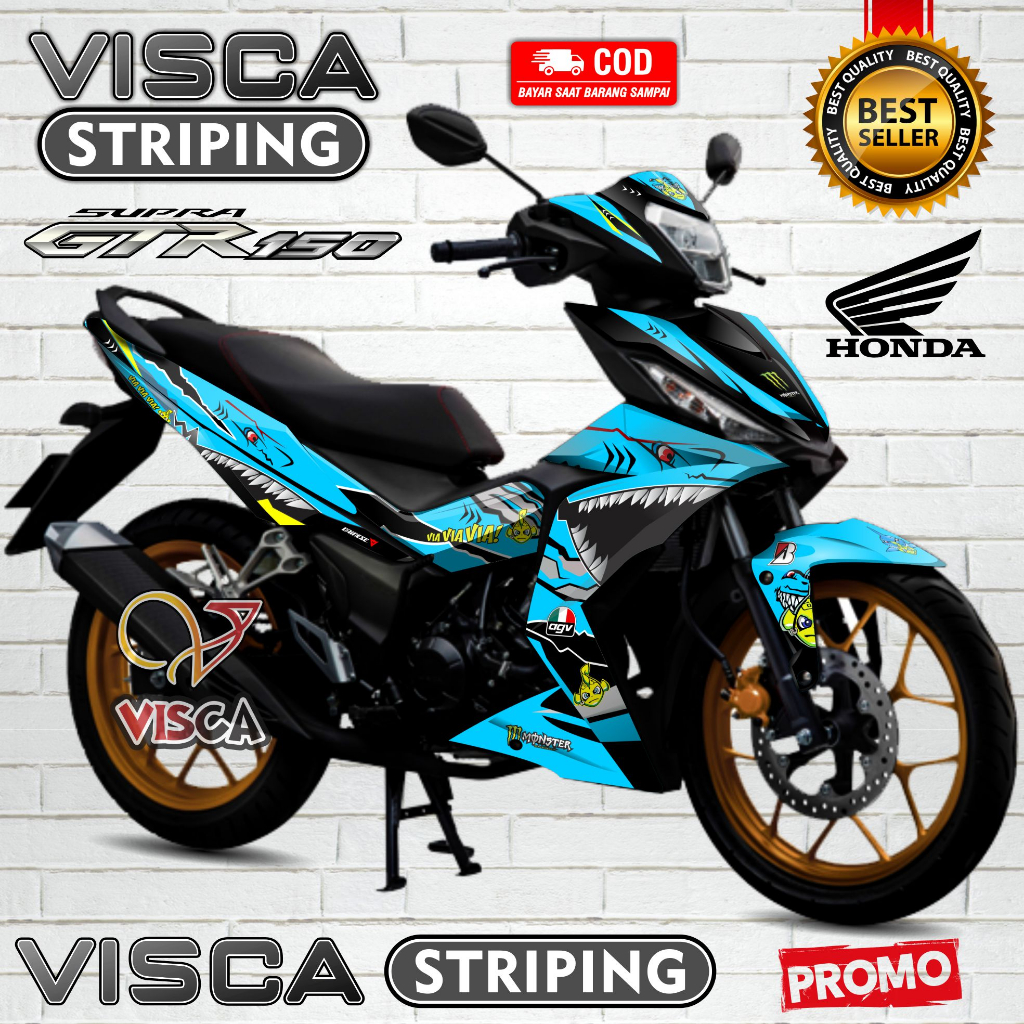 Decal Supra GTR Full Body - Stiker Supra GTR 150 Full Body - Dekal Supra GTR Full Body - Striping Su