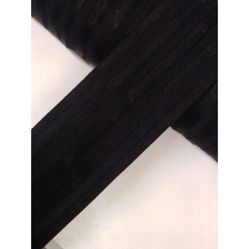 karet elastis salur hitam 5 cm.per meter