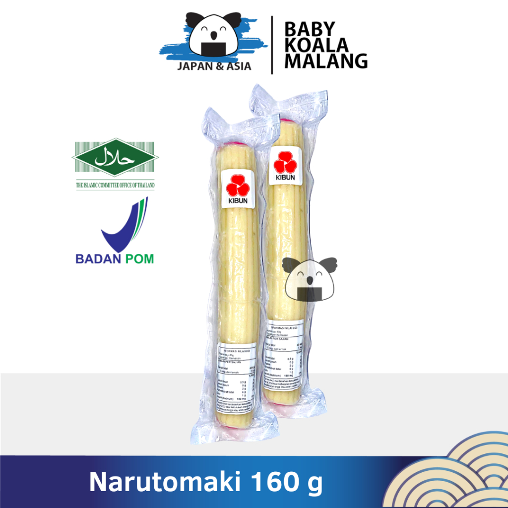 

NARUTOMAKI Fish cake 160 g │ Kamaboko Pasta Ikan Import Surimi Topping Ramen..