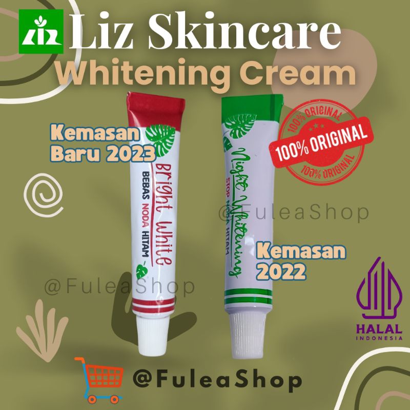 Night Whitening Pemutih Malam Salep Flek Liz SkinCare Night Whitening