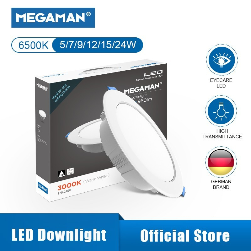 Megaman Lampu Downlight LED MQTL1119 Y 4000K / 5W / 7W / 9W / 12W / 15W