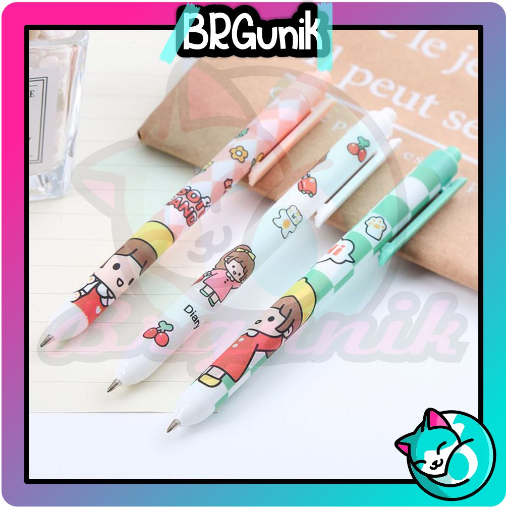 

BRGUNIK Pulpen Pelajar Dan Kantor Pena Lucu Motif Boneka Lucu Pulpen Gel Motif Cartoon Import COD S072