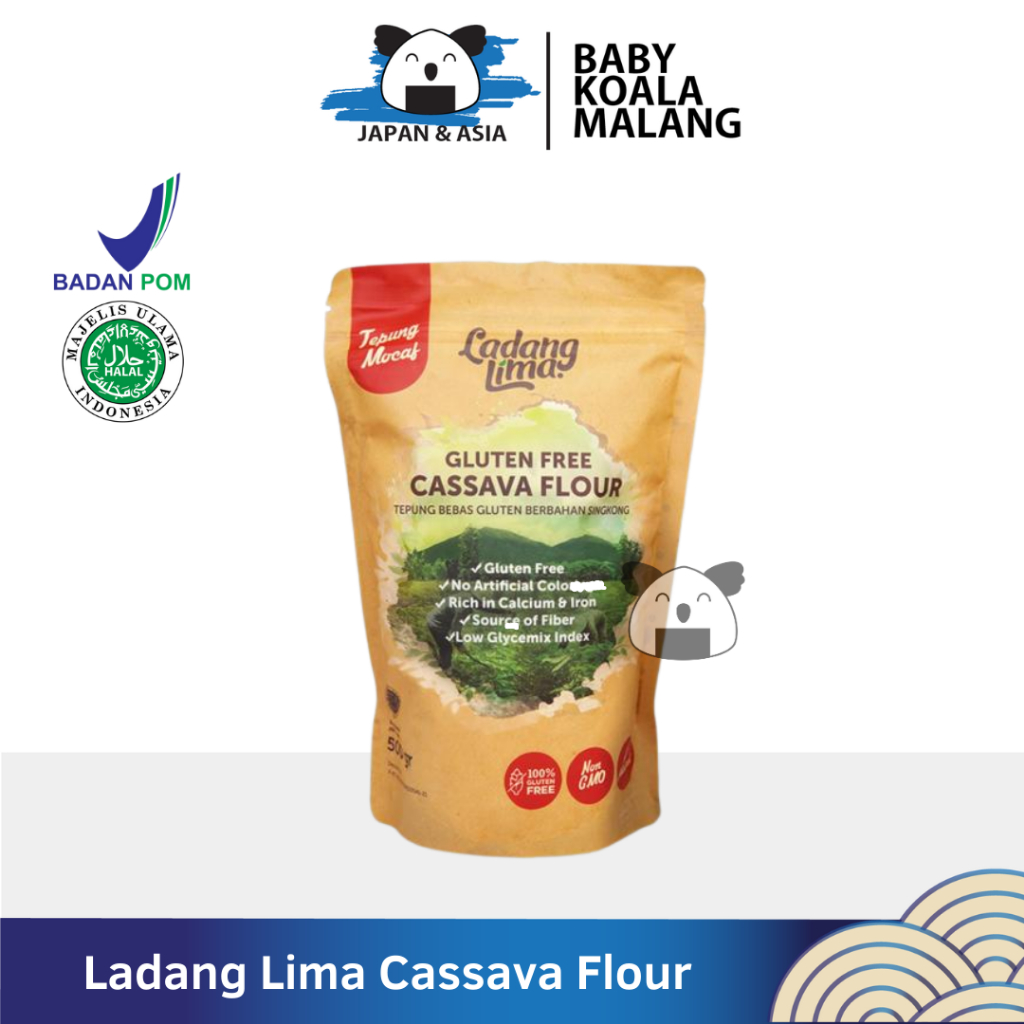 

LADANG LIMA Cassava Flour 500 gr Halalll | Tepung Singkong Gluten Free...