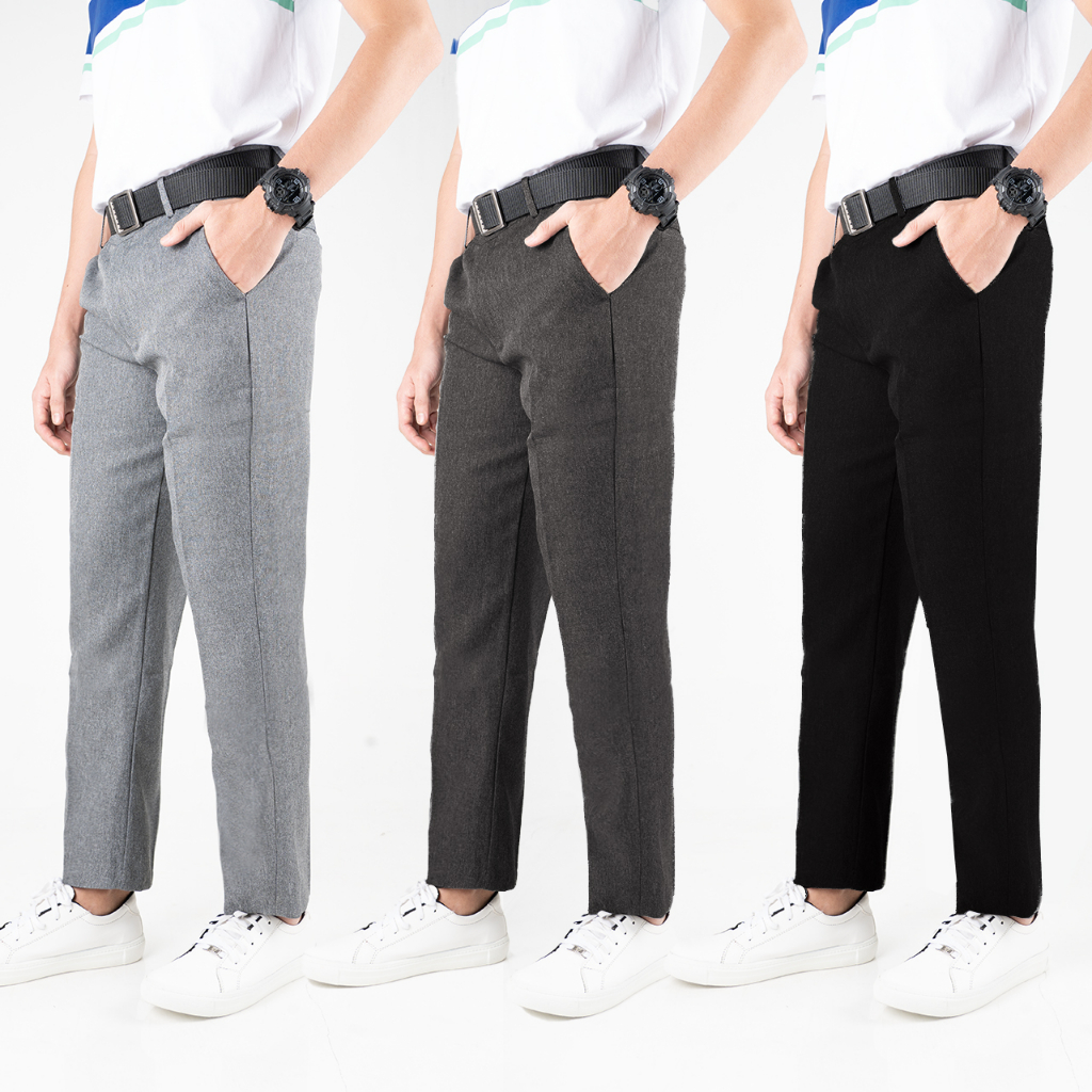 Otsky Celana Bahan Formal Kantor Kerja Pria Slimfit Bahan Dasar Premium Panjang