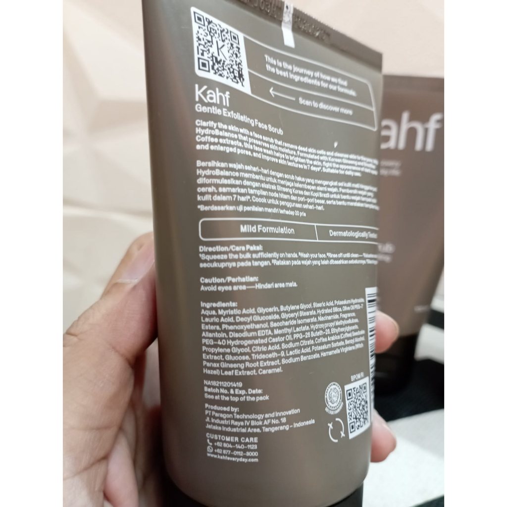 KAHF FACE SCRUB GENTLE EXFOLIATING