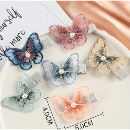 BSS - Jepit Kupu Kupu / Jepit Rambut Korea Kupu Kupu / Jepit Rambut Cantik Fashion Korea Jepitan Kup