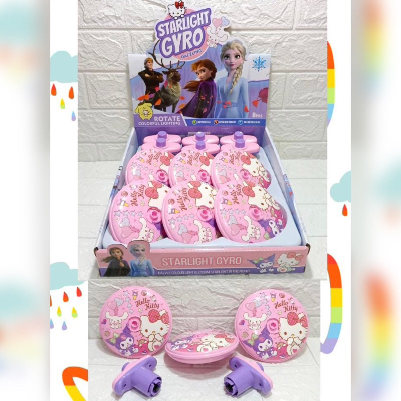Mainan Gasing Baru StarLight Gyro / Gasing karakter / Gasing lampu musik
