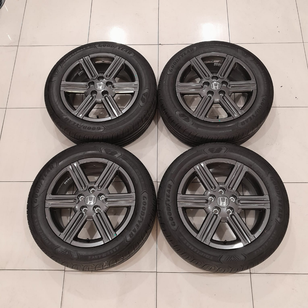 Velg racing Ori Copotan Mobil Honda HRV RING 17X7 H5X114.3 ET50 GREY BAN 215 60 R17 ( 2023 )