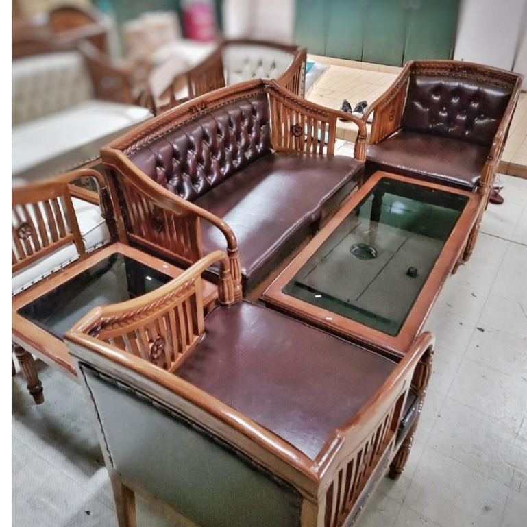 Kursi Sofa Tamu Minimalis Lois kayu Jati