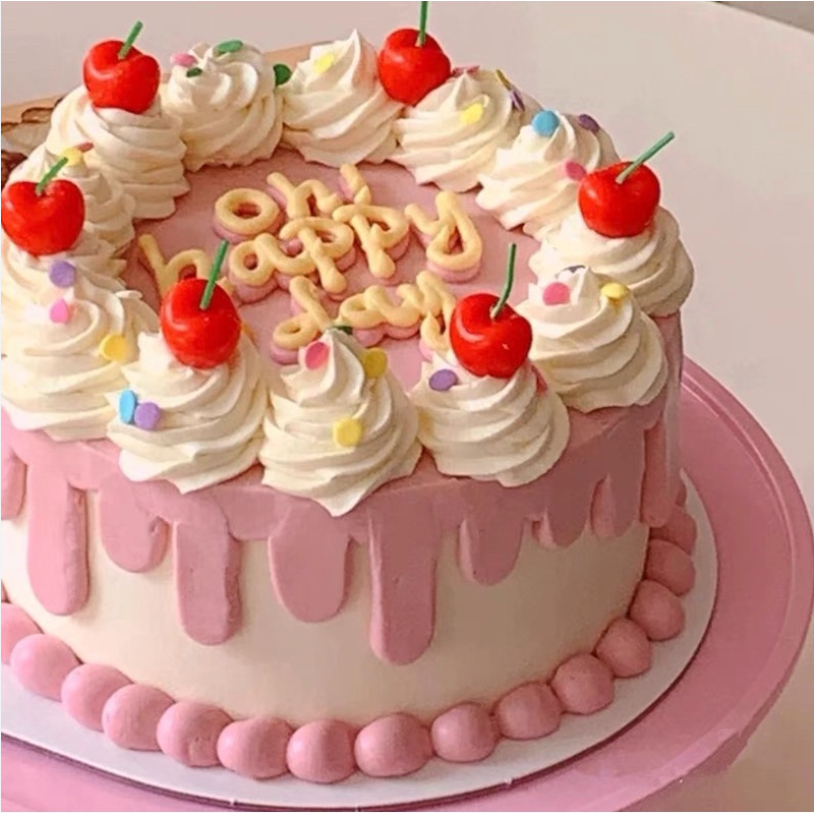 (5 PCS) Lilin Ulang Tahun Buah Ceri / Cherry Birthday Candles / Korean Birthday Candle / Lilin Ultah