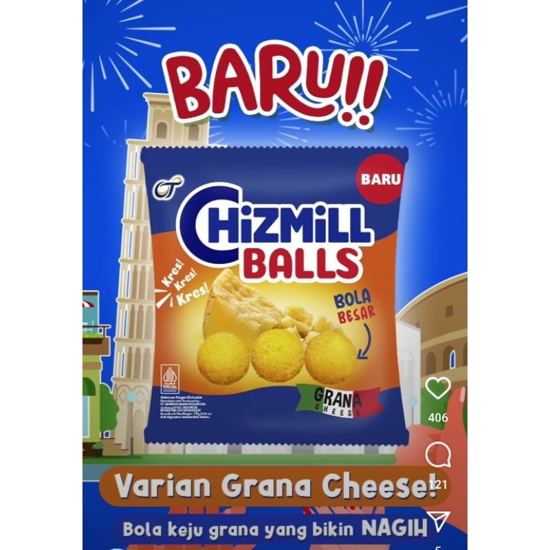 

Chizmill Balls Truffle Grana / Grana Cheese 16gr