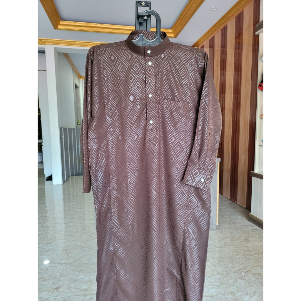 Jubah Gamis anak pria jubah pria anak remaja motif kotak alfaan