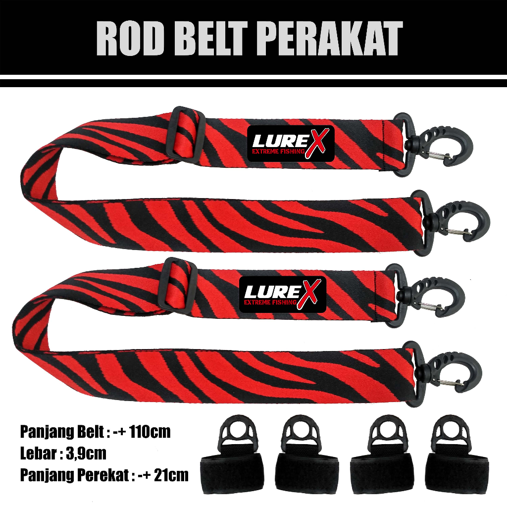 Slempang Joran Alat pancing Rod Belt Tas Pancing Minimalis Bawa Tegek dll