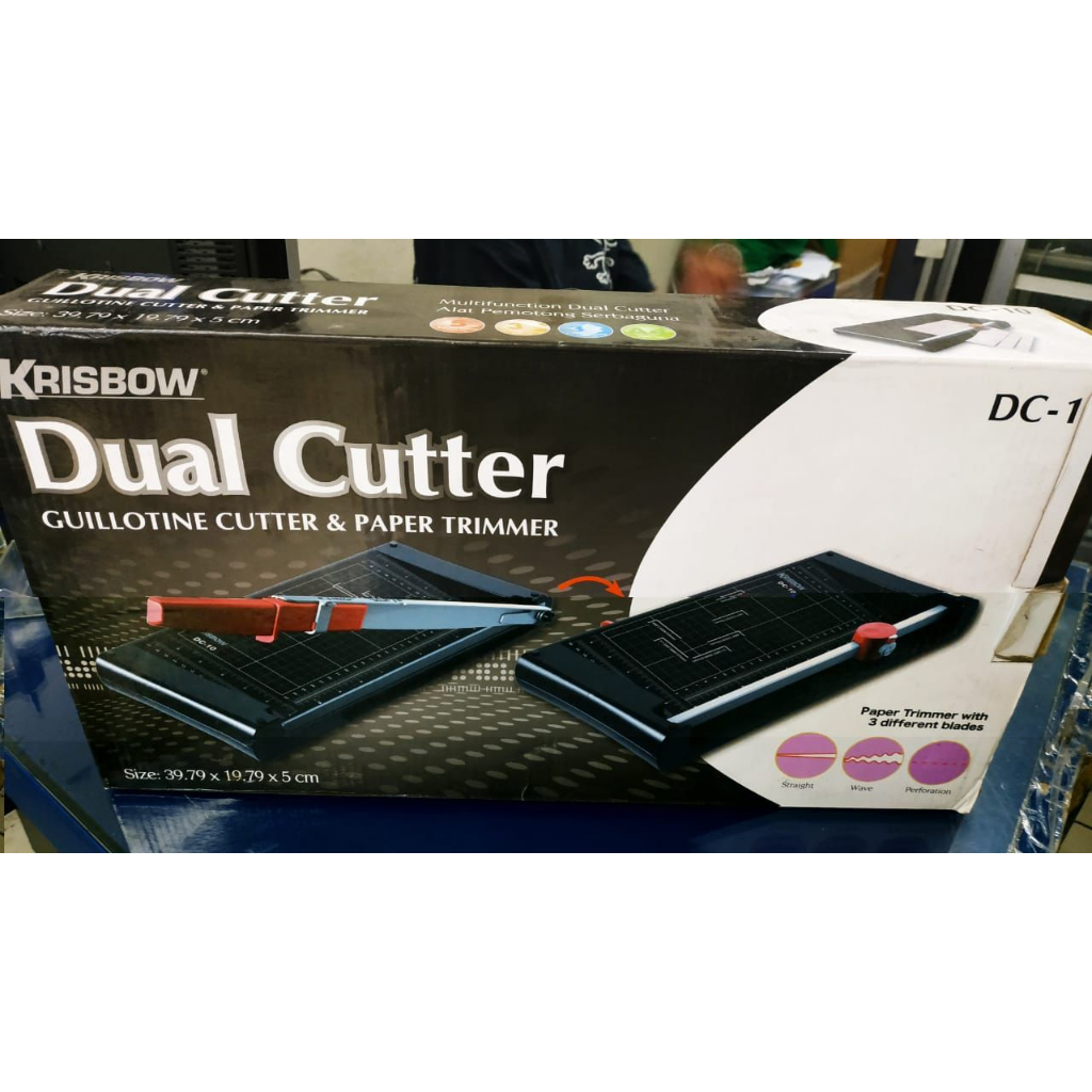 

paper cutter krisbow dual cutter new